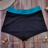 Short de Niña DESIRE Negro con Pretina Aqua