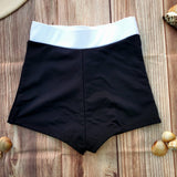 Short de Niña DESIRE Negro con Pretina Blanca