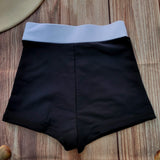 Short de Niña DESIRE Negro con Pretina Blanca