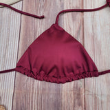 Top Bikini de Triángulo DESIRE Vino Tinto