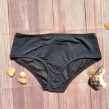 Bottom de Bikini CIntura Alta Niña DESIRE Negro