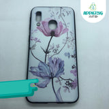 Case 3D Flores Lila y Rosa Samsung Serie A