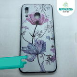 Case 3D Flores Lila y Rosa Samsung Serie A