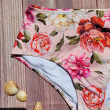 Bottom de Bikini CIntura Alta Niña DESIRE Rosas