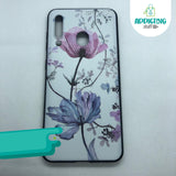 Case 3D Flores Lila y Rosa Samsung Serie A