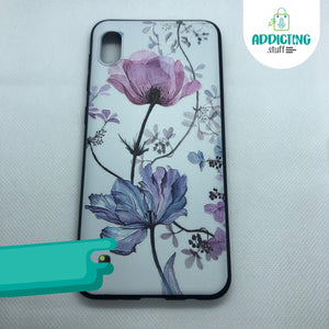 Case 3D Flores Lila y Rosa Samsung Serie A