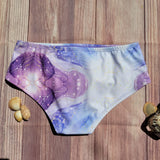 Bottom de Bikini CIntura Alta Niña DESIRE Marmoleado Lila