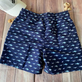 Traje de baño Caballero Short Azul Peces