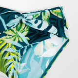 Bikini Cintura Alta Azul/Verde Cuello Halter