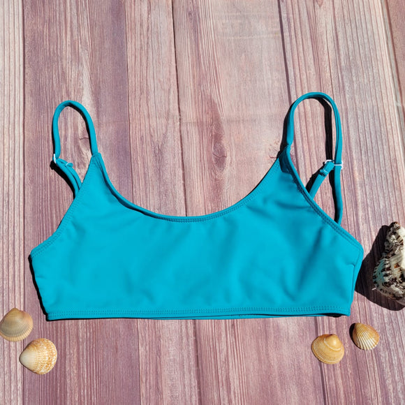 Top de Bikini Estilo Brasileño Niña DESIRE Aqua