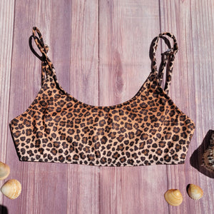 Top de Bikini Estilo Brasileño Niña DESIRE Leopardo