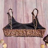 Top de Bikini Estilo Brasileño Niña DESIRE Leopardo