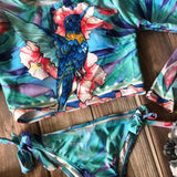 Bikini con Manga Larga Colibrí