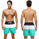 Traje de baño Caballero Short Azul-Blanco-Aqua