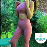 Conjunto Deportivo Top + Pescador Rosa