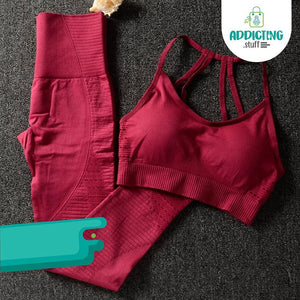 Conjunto Deportivo Corinto Top y Legging