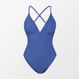 Monokini Azul Cielo Espalda Cruzada