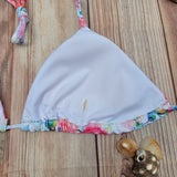 Top Bikini de Triángulo DESIRE Colibrí y Flores