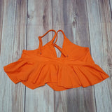 Bikini Naranja Top vuelos Niña Talla