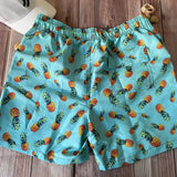 Traje de baño Caballero Short Celeste Piñas