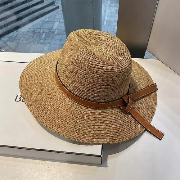 Sombrero Khaki con Cincho Café Largo
