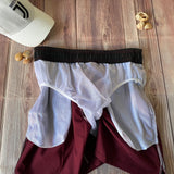 Traje de baño Caballero Short Vino Tinto