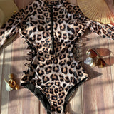 Monokini manga larga Leopardo