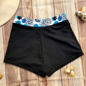 Short de Bikini DESIRE Negro con Pretina Tortugas Dama