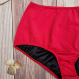 Bottom de Bikini Cintura Alta DESIRE Roja DAMA