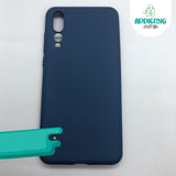 Case Silicón Azul Soft Liquid Huawei