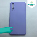 Case Silicón Morado Soft Liquid Huawei Serie P