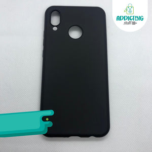 Case Silicón Negro Soft Liquid Huawei