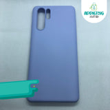 Case Silicón Morado Soft Liquid Huawei Serie P