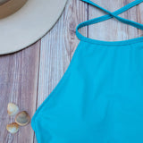 Top de Bikini Cuello Halter DESIRE Aqua DAMA