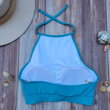 Top de Bikini Cuello Halter DESIRE Aqua DAMA