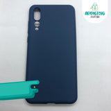 Case Silicón Azul Soft Liquid Huawei