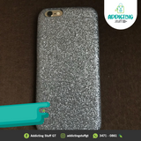 Case Decorado con Brillantina Plateada para IPhone (Oferta)