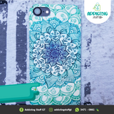 Case Flor Luminosa Verde-Azul Iphone 7-8 (Oferta)