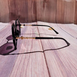 Gafas de Sol Hexagonal Negro Morado