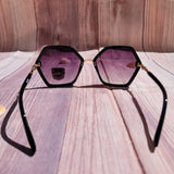 Gafas de Sol Hexagonal Negro Morado