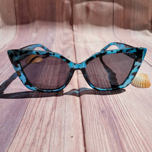 Gafas de Sol Ojo de Gato Leopardo Azul