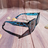 Gafas de Sol Ojo de Gato Leopardo Azul