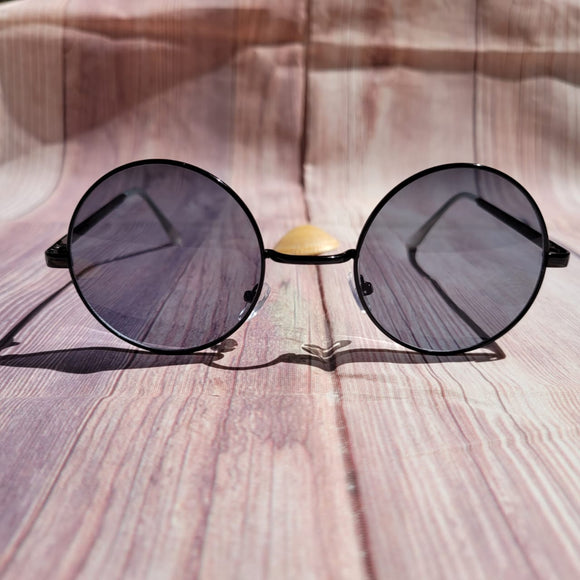 Gafas de Sol Aro Redondo Negro