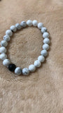 Pulsera Negro/Blanco Piedras