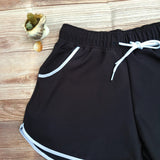 Short Bordes Redondos Blancos DESIRE Dama Negro