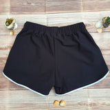 Short Bordes Redondos Blancos DESIRE Dama Negro