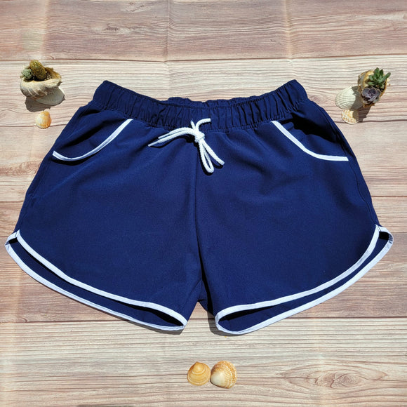 Short Bordes Redondos Blanco DESIRE Dama Azul