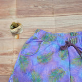 Short Bordes Redondos DESIRE Dama Morado con Hojas