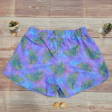 Short Bordes Redondos DESIRE Dama Morado con Hojas