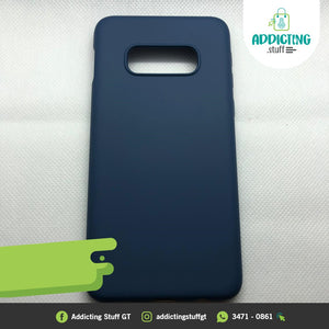 Case Silicón Azul Soft Liquid Samsung